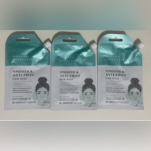 Modern Expressions Smooth & Anti-Frizz Hair Mask 0.67oz Lot Of 3